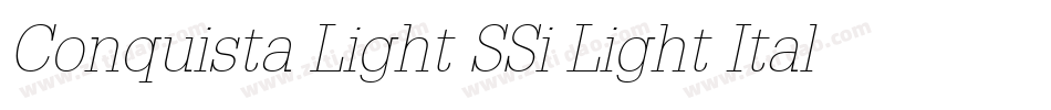 Conquista Light SSi Light Italic字体转换